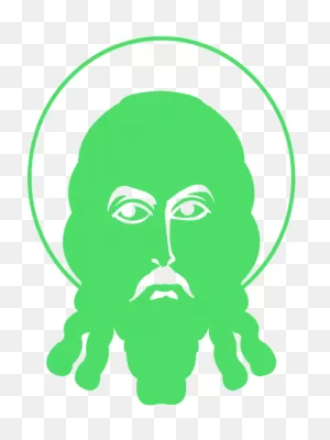 Jesus Face Silhouette - Free Vector Silhouettes | ClipartFlare