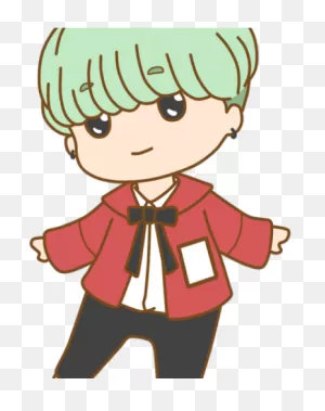 Avocado Clipart Chibi - Jin Chibi Cute Bts Drawing Cartoon - Png ClipartFlare.com 