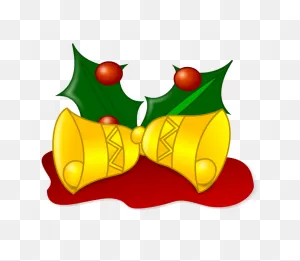 Jingle Bells With Holly Clip Art Image - Clipsafari