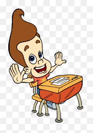 Jimmy Neutron Looking Happy