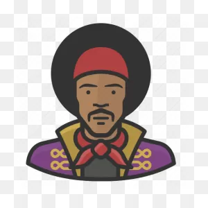 Guitarist, Hendrix, Jimi, Musician, Rockstar Icon - Download On ClipartFlare.com 