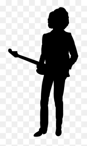 Jimi Hendrix Silhouette - Free Vector Silhouettes | ClipartFlare