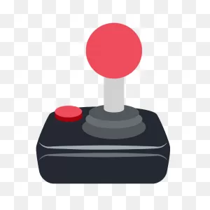 Black Retro Joystick Clip Art Image - Clipsafari