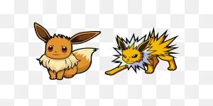 Pokemon Eevee And Jolteon Cursor – Custom Cursor