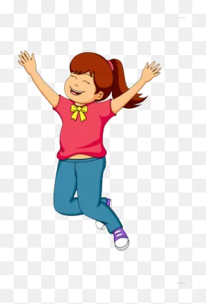 Jumping Clipart Backyard Fun, Jumping Backyard Fun - Girl Jumping ClipartFlare.com 