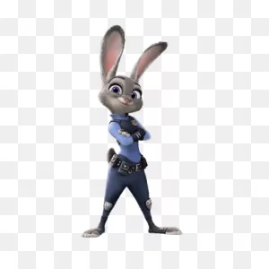 Judy Hopps Arms Crossed Transparent Png - Stickpng