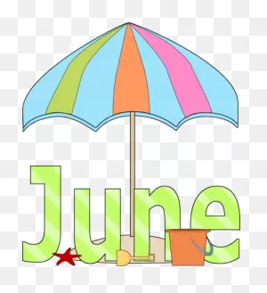 June Clipart Beach Kid