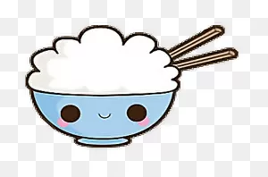 Kawaii Cute Rice Bowlfreetoedit - Rice Kawaii - (1024X1024) Png ClipartFlare.com 