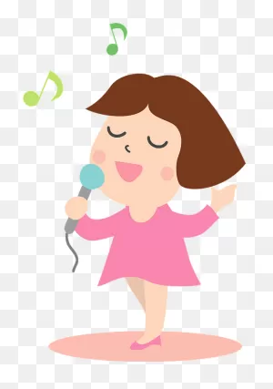 Woman Is Singing Karaoke Clipart. Free Download Transparent .png ClipartFlare.com 