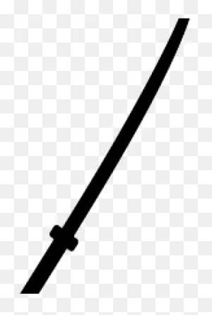 Katana Clipart Silhouette - Adhesive - Png Download - Full Size ClipartFlare.com 