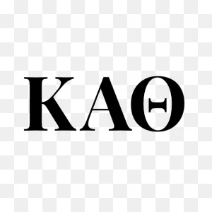 Kappa Alpha Theta One Color Letters Sticker