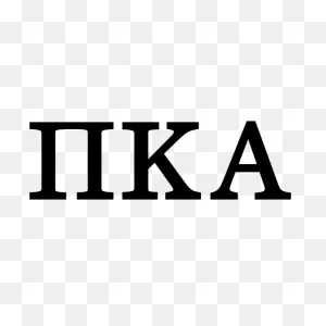 Pi Kappa Alpha Heritage One Color Letters Sticker