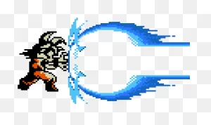 Dragon Ball-Z - Kamehameha 8 Bit Clipart - Full Size Clipart ClipartFlare.com 