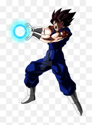 Vegito Kamehameha Pose Shooting Colored With Ball By - Dragon Ball ClipartFlare.com 