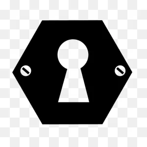 Hexagonal Keyhole Shape - Free Shapes Icons