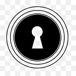 Keyhole In Circles - Free Shapes Icons