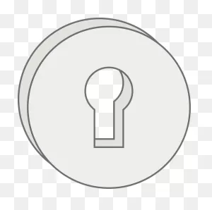 Keyhole Plate Lock - Free Vector Graphic On ClipartFlare