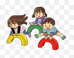 Children Are Playing Leap Frog With Tires At The Park Clipart ClipartFlare.com 