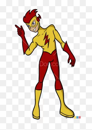 How To Draw Kid Flash, Teen Titans