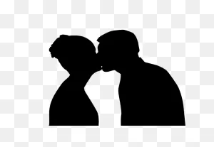 Kiss Love Silhouette Clip Art - Vector Kisses Png Download - 800 ClipartFlare.com 