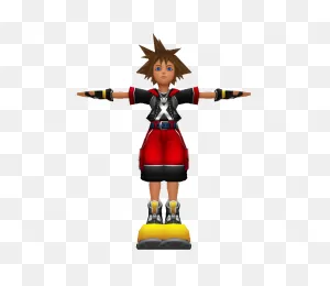 3Ds - Kingdom Hearts 3D: Dream Drop Distance - Sora - The Models ClipartFlare.com 
