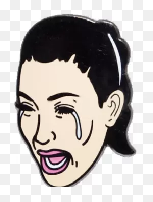 Download Crying Kim Pinhype - Kim Kardashian Emoji Hd - Full Size ClipartFlare.com 