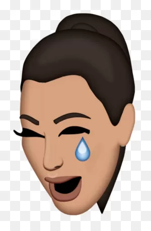 Kimoji Sticker - Kim Kardashian Kimoji Clipart - Large Size Png ClipartFlare.com 