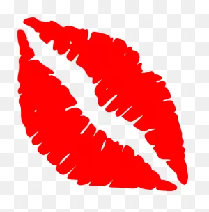 Red Kiss Mark - ClipartFlare