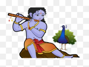 Krishna Clipart Bal Krishna - Bal Krishna Rangoli | Full Size Png ClipartFlare.com 
