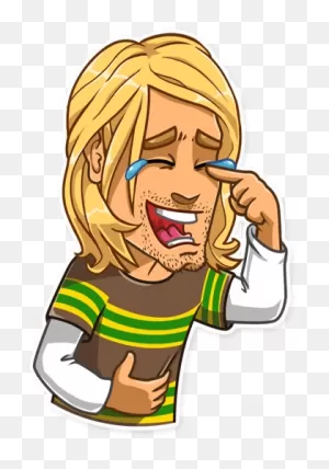 Kurt Cobain Stickers Pack - Cartoon - (512X512) Png Clipart Download