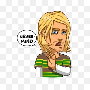 Kurt Cobain - Telegram Sticker
