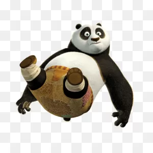 Kung Fu Panda Falling Transparent Png - Stickpng