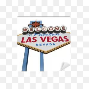 Las Vegas Sign Isolated Wall Mural • Pixers® - We Live To Change