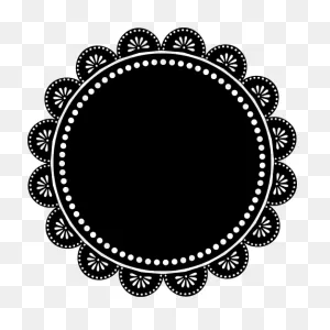 PNG-WebP > Lace Circle Flower Frame - Free PNG-WebP Image & Icon. | PNG-WebP Silh