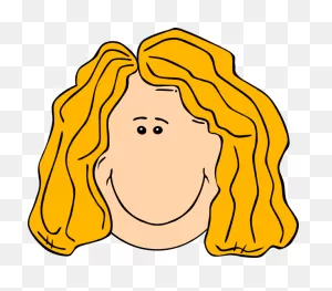 Smiling Blond Lady With Long Hair Clip Art At Vector - ClipartFlare ClipartFlare.com