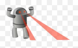 Lazer Eyes Png - Laser Robot Clipart - Large Size Png Image - ClipartFlare