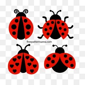 Printable Ladybug Clipart Vectors Free PNG-WebP Files -