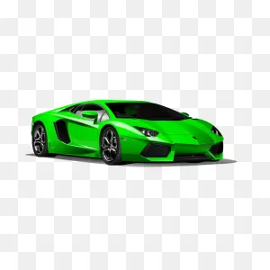 Green Lamborghini Vector Graphics | Free PNG-WebP