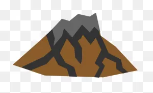 Volcano Mountain Rocks - Free Vector Graphic On ClipartFlare
