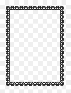 Lace Frame Border - Free Vector Graphic On ClipartFlare