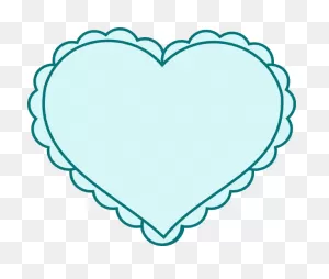 Teal Heart With Lace Outline Clip Art At ClipartFlare Com Vector Clip Art ClipartFlare.com 