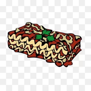 Lasagna Vector Image | Free PNG-WebP
