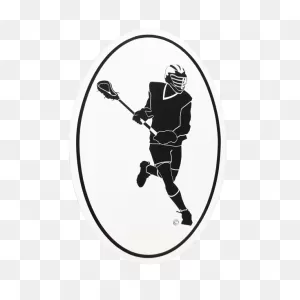 Lax Running Guy Lacrosse Stickers