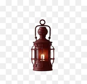 Mini Vintage Lantern - Distressed Red