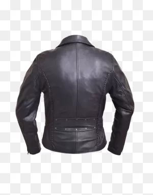 Unik Ladies Premium Leather Jacket With Reflective Wings And Studs ClipartFlare.com 