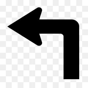 Left Arrow Sticker