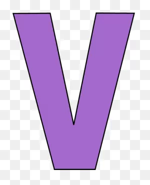 Purple Letter V Clip Art - Purple Letter V Image | Lettering ClipartFlare.com 