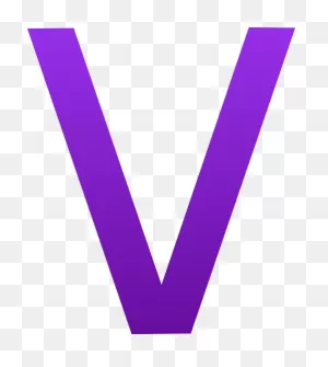 The Letter V - Purple Letter V - (492X550) Png Clipart Download
