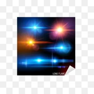 Vector Lens Flare Set Sticker • Pixers® - We Live To Change