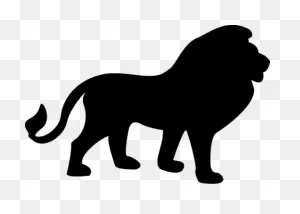 León - Lion Stencil - (520X372) Png Clipart Download